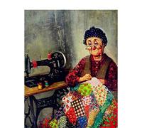 Diamond Painting Old Man Diamond Art for Adults, Paint by Numbers Embroidery Kits Full Drill 20x30cm/8x12in, DIY 5D Diamond Pictures Kids, Diamond Dots Gem Crystal Art Craft Home Decor Gifts