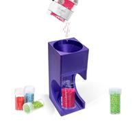 Diamond Painting Organizer and Portable Drill Funnel for Round Containers, Portable Diamond Art Funnel for Easy Transfer (1pc-Purple（Round Containers）)