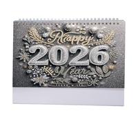 Diamond Painting Paper Calendar 2026, Diamond Art Painting Desk Calendar, Christmas Desk Calendar, Monthly Flip Table Calendar for DIY Crafts, Party Gift, Christmas (DD)