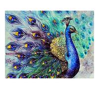 Diamond Painting Peacock animal Diamond Art for Adults, Paint By Numbers Embroidery Kits Full Drill 30x40cm/12x16in, DIY 5D Diamond Pictures Kids, Diamond Dots Gem Crystal Art Craft Home Decor Gifts