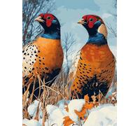 Diamond Painting Pheasant, Animal Diamond Art Kits Adults with Full Accessories, DIY Full Drill Crystal Art Crafts Pictures Kits, Embroidery Cross Stitch Gem Paintings for Decor 36x48inch - 1F68P