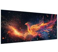 Diamond Painting Phoenix Diamond Art kits Adults , DIY Gem Art Painting kit Mystery 5D Full Drill Square Crystal Embroidery Cross Stitch , Mosaic Pictures Arts and Crafts, Wall Decor 60x120cm A-U507