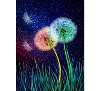 Diamond Painting Plant Universe Diamond Art Kits Adults, 5D Full Drill Gem Crystal Art Cross Mosaic Kits, DIY Crafts Hobbies for Adults Women, Canvas for Home Decoration Creative Gifts 35x50cm Z0-996