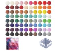 Diamond Painting Replacement Beads [with Storage Box] Round/Square Drill Resin Rhinestones, 2000pcs Missing Color Diamond Painting Replacement Beads for Art Kits, Cross Stitch, DIY Crafts
