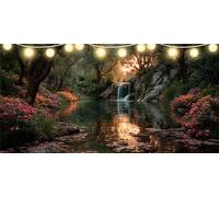 Diamond Painting River Diamond Art Forest, 5D Dimond Painting Kits for Adults DIY Crystal Rhinestone Crafts, Gem Art kits Kids, Paint by Numbers for Adults Beginners for Room Decor 55x110cm FD-4455
