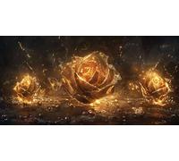 Diamond Painting Rose Diamond Art Kits Adults, 16x32inch Small Dimond Art Flower Gem Arts and Crafts Paintings, DIY Full Drill Crystal Rhinestone Mosaic Kits with Accessories, Home Decor Gifts J2-1854