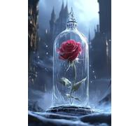 Diamond Painting Rose Diamond Art Kits Adults Dream DIY Cross Stitch Sequin Art, Crystal Arts and Arafts for aAdults, Rhinestone Embroidery Gem Arts Crafts Accessories, for Home Decor 24x36inch Q-798