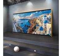 Diamond Painting Santorini Diamond Art Sea View DIY 5D Diamond Painting Kits for Adults/Kids, Big Diamond Paintings Full Drill Diamond Dots Gem Art Crafts for Wall Art Bedroom Home Decor, 20x45In