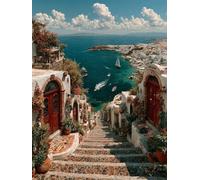 Diamond Painting Sea, Landscape Diamond Art Kits Adults with Full Accessories, DIY Full Drill Crystal Art Crafts Pictures Kits, Embroidery Cross Stitch Gem Paintings for Home Decor 20x28inch - 1F21M