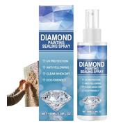 Diamond Painting Sealer Spray, Clear Anti-Yellowing Sealant, 100ml Keep Stone Art Fixed Spray, Quick Cleaning Dry Sealant, For Artwork Craft Classroom Hobby Time Relaxation Women Beginners Enthusiasts