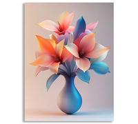 Diamond Painting Simple 5D Diamond Art Kits for Adults Full Round Drill, Rhinestone Hobbies for Women, Embroidery Canvas Paintings Crystal Art Crafts, Home Decor Gifts Flower, 50x60cm/20x24inch,z@1395