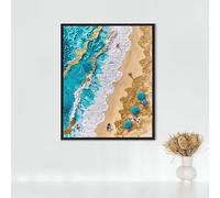Diamond Painting Simplicity Diamond Art Kits Adults, Beach Full Drill Crystal Art Kits for Adults Beginners, Cross Stitch Embroidery Crafts Pictures, for Home Wall Decor, Gifts 32x44 inch PJY9 B-3