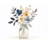 Diamond Painting Simplicity Large Diamond Art Kits Adults 30x20cm, Flower Crystal Art Kits for Adults Beginners, 5D DIY Dimond Crystal Crafts, Dimond Painting for Home Wall Room Decor Gift, Model 364