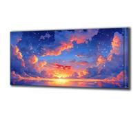 Diamond Painting Sky Flying Bird Large Diamond Art for Adults DIY Full Drill Crystal Art Painting Kits Mosaic Arts and Crafts for Adults Kits for Office Home Wall Decor, Relax Gift 90x180cm Q-938