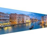 Diamond Painting Small Town,Boat Diamond Art Kits Adults,5D Large Diy Round Drill Rhinestone Cross Stitch Crystal Art,Hobbies For Adults Women,Paint By Numbers For Living Room Decor 100x200cm L1-247