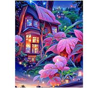 Diamond Painting Square Drill 16x20 in/ 40x50 cm 5D Craft Kits for Adults Painting by Numbers Dream House Cyberpunk Mosaic Diamond Art Kits Adults Painting by Numbers for Adults for Living Room