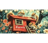 Diamond Painting Squirrel Diamond Art Cabin, 5D Dimond Painting Kits for Adults DIY Crystal Rhinestone Crafts, Gem Art kits Kids, Paint by Numbers for Adults Beginners for Room Decor 30x60cm FD-5552