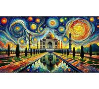 Diamond Painting Starry Night Castle,5D DIY Diamond Art Kits for Adults Beginners,Diamond Painting Kit Square Drill Full Drill Crystal Gem Arts Picture for Home Wall Decor 90x190 cm