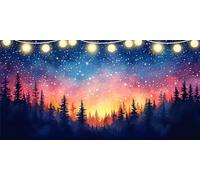 Diamond Painting Starry Sky Diamond Art Forest, Dimond Painting Kits for Adults DIY Crystal Rhinestone Crafts, Gem Art Kits Kids, Paint by Numbers for Adults for Women Bedroom Decor 90x180cm FD-3839
