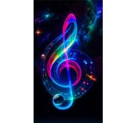 Diamond Painting Starry Sky Notes,5D DIY Diamond Art Kits for Adults Beginners,Diamond Painting Kit Square Drill Full Drill Crystal Gem Arts Picture for Home Wall Decor 90x190 cm
