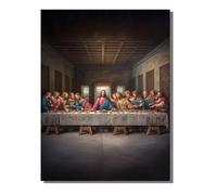Diamond Painting The Last Supper Diamond Art Kits Adults, Crystal Art Kits for Adults DIY 5D Full Drill Embroidery Cross Stitch Crafts Abstract Picture, Women Gifts, Home Decor 16 x 20inch BJHF979