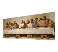 Diamond Painting The Last Supper Large Diamond Art Kits Adults 100x235cm The Last Supper Crystal Art Kits for Adults, DIY 5D Square Full Drill Rhinestone Embroidery Gem Piantings for Home Decor w-2412