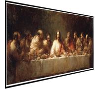 Diamond Painting The Last Supper Large Diamond Art Kits Adults 40x95cm The Last Supper Crystal Art Kits for Adults, DIY 5D Square Full Drill Rhinestone Embroidery Gem Piantings, Home Wall Decor w-4954