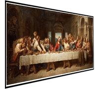 Diamond Painting The Last Supper Large Diamond Art Kits Adults 60x140cm The Last Supper Crystal Art Kits for Adults, DIY 5D Square Full Drill Rhinestone Embroidery Gem Piantings for Home Decor w-8268