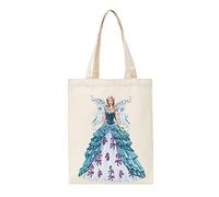 Diamond Painting Tote Bag Kits DIY Reusable Gift Bag Foldable Shopping Bag (Girl with Wings 12)