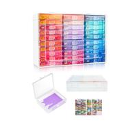 Diamond Painting Trays with Lids and Diamond Art Storage, 30PCS Diamond Art Accessories with Storage Containers, 2-in-1 Drill Storage and Line-Up Tool, 1 Pack 5D Diamond Painting Tools for Beads