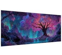 Diamond Painting Tree Of Life Diamond Art kits Adults , DIY Gem Art Painting kit Dream Full Drill Square Crystal Embroidery Cross Stitch , Mosaic Pictures Arts and Crafts, Wall Decor 100x200cm A-U91