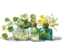 Diamond Painting vase Cross Stitch Kits for Adults Gem Art Kit Plant Diamond Art for Kids 5D DIY Crystal Embroidery Kits Arts and Crafts for Adults, Wall Decor, Holiday Gifts, 50x100cm s-186