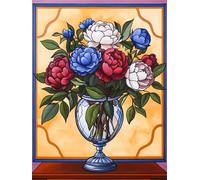 Diamond Painting vase, Plant Diamond Art Kits Adults, Full Drill Crystal Art, 5D DIY Painting Kits for Beginners, for Home Wall Decor, Holiday Gifts, Relaxing & Stress Relief Activity 70x95cm f-279