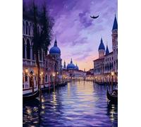 Diamond Painting Venice Diamond Art Kits Adults, Landscape Crystal Art Kits for Adults DIY 5D Full Drill Gem Dots Embroidery Paintings Crafts, Gifts for Women, Home Wall Decor 60x80cm/24x32inch -5cO