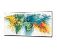 Diamond Painting World Map Large Diamond Art for Adults DIY Full Drill Crystal Art Painting Kits Mosaic Arts and Crafts for Adults Kits for Home Wall Decor Office Decoration, Relax Gift 90x180cm Q-664