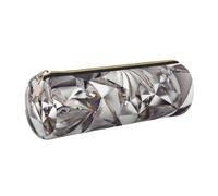 Diamond Pattern Print Adults Pencil Case Stylish Pen Pouch Stationery Organizer Everyday Travel Versatile