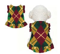Diamond pattern S Pet Apparel for Small Dogs-Cute Summer Outfit for Puppy, Soft Breathable Pet Clothes for Cat