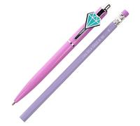 Diamond Pen and Pencil Set Kids Charm Topper School Stationary Kits Gift