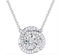 Diamond Pendant Party Wedding Pendants Necklace For Women Bridal Charm Moissanite Jewelry Gift