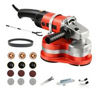 Diamond Polisher Machine, 8-Inch Grinding Diameter, 3 Pads Included, 3800W Concrete Grinder for Stone Polishing, Metal Descaling, Thinset Removal