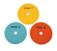 Diamond Polishing Pad 3PCS 4 Inch 100mm Dry/Wet Diamond 3 Step Polishing Pads Granite Polishing Tool Accessories Polishing Tools