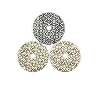 Diamond Polishing Pad 3PCS 4 Inch 100mm Dry/Wet Diamond 3 Step Polishing Pads Granite Polishing Tool Accessories Woodworking Tools