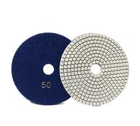 Diamond Polishing Pads, 2pc 5 Inch 125mm Diamond Polishing Pad Dry/Wet Flexible Sanding Discs for Granite Marble Stone Polishing Grinding Abrasive Too(50)