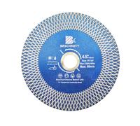 Diamond Porcelain Tile Cutting Disc - BRSCHNITT 4.5" Super Thin Diamond Cutting Grinding Disc with X Teeth Arbor 7/8“-5/8“ for Ceramic Tiles,Granite,Marble Angle Grinder Circle Cutting Disc