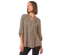 Diamond Print Pintuck Pleat Shirt Roman Black 20