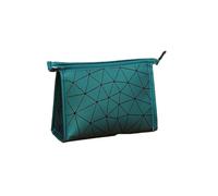 Diamond PU Cosmetic Bag, Portable and Large Capacity, Multifunctional Travel Cosmetic Bag(Green,S)