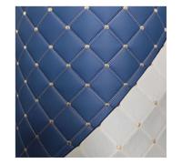 Diamond Quilted Foam Faux Leather Vinyl Fabric Upgraded Non Slip Backed DIY Automotive Headliner Furniture Upholstery Headboards(Blue,1.6x4m)