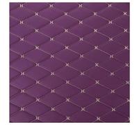 Diamond Quilted Foam Faux Leather Vinyl Fabric Upgraded Non Slip Backed DIY Automotive Headliner Furniture Upholstery Headboards Fabric 63" Wide(Purple,1.6X5m)