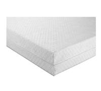 Diamond Quilted Mattress Cover Full Zipped Mattress Protector Encasement Breathable Mattress Topper (White Single)