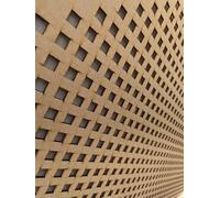 "Diamond " Radiator Cabinet Wall Decorative Screening-Grille- Perforated 3mm Thick MDF Nevada Panel (Size 1200mm x 620mm) D7 Pattern. Made in The UK.